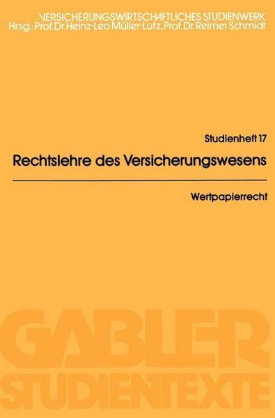 Produktbild: Wertpapierrecht