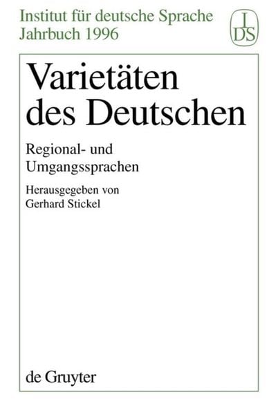 Produktbild: Variet&auml;ten des Deutschen