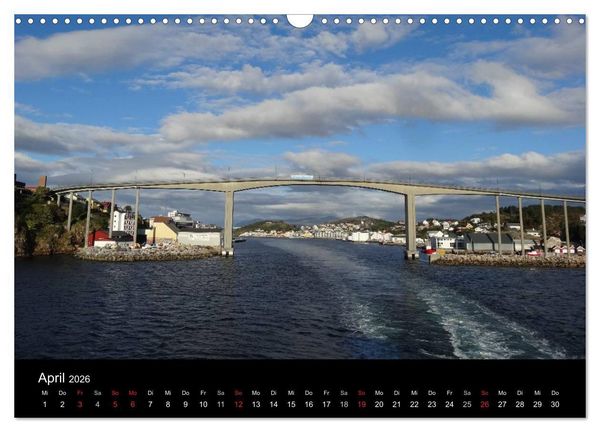 Produktbild: Impressionen von Norwegen entlang der Hurtigruten (Wandkalender 2026 DIN A3 quer), CALVENDO Monatskalender