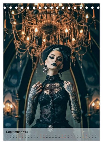 Produktbild: Gothic ist cool (Tischkalender 2026 DIN A5 hoch), CALVENDO Monatskalender