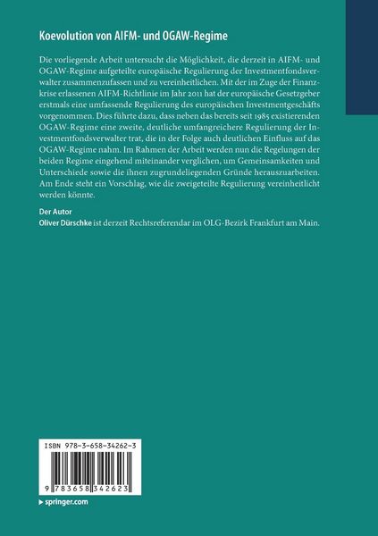 Produktbild: Koevolution von AIFM- und OGAW-Regime
