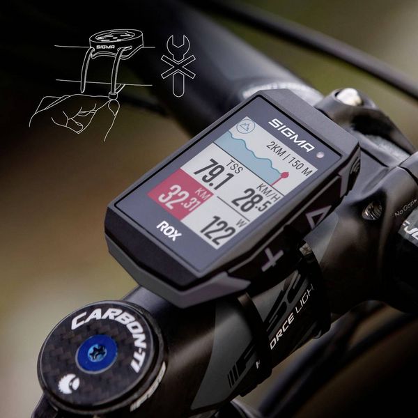 Produktbild: Sigma ROX 11.1 EVO Basic Fahrrad-Navi Fahrrad GPS, GLONASS, spritzwassergesch&uuml;tzt