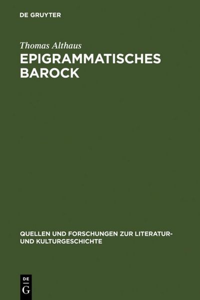 Produktbild: Epigrammatisches Barock
