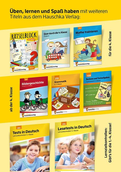 Deutsch 4. Klasse Übungsheft - Rechtschreiben und Diktate