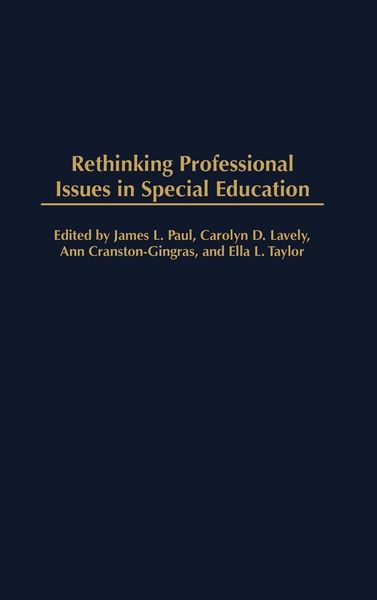 Produktbild: Rethinking Professional Issues in Special Education