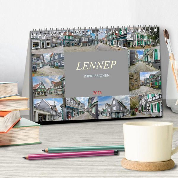 Produktbild: Lennep Impressionen (Tischkalender 2026 DIN A5 quer), CALVENDO Monatskalender
