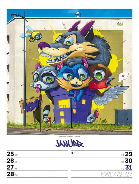 Produktbild: Street Art Wochenplaner Kalender 2027
