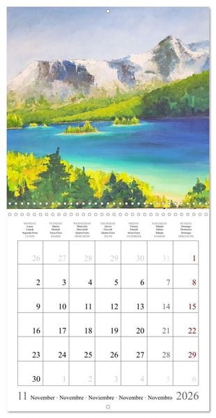 Produktbild: Upper Bavaria Art - Painted pictures from the south of Germany (Wall Calendar 2026 12 &times; 12 Inch) CALVENDO 12 Month Wall Calendar