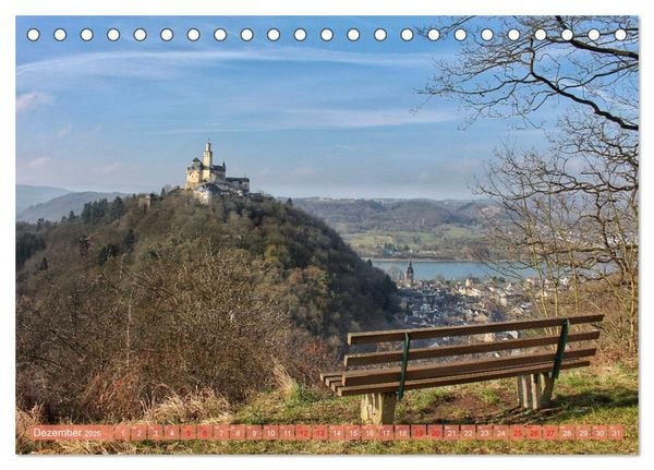 Produktbild: Sch&ouml;ne Aussichten B&auml;nke zum Verweilen (Tischkalender 2026 DIN A5 quer), CALVENDO Monatskalender