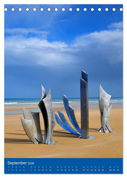 Produktbild: Impressionen aus der Normandie (Tischkalender 2026 DIN A5 hoch), CALVENDO Monatskalender