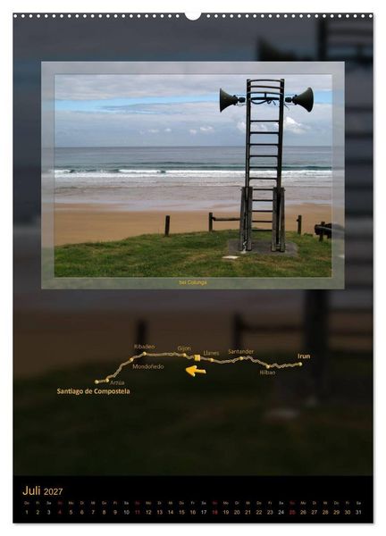Produktbild: Camino del Norte (Wandkalender 2027 DIN A2 hoch), CALVENDO Monatskalender