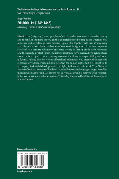 Produktbild: Friedrich List (1789-1846)
