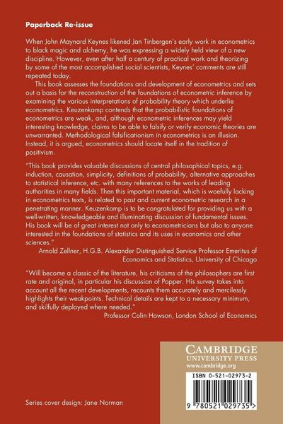 Produktbild: Probability, Econometrics and Truth