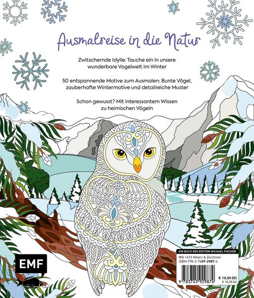Produktbild: Ausmalreise Winterliche Vogelwelt