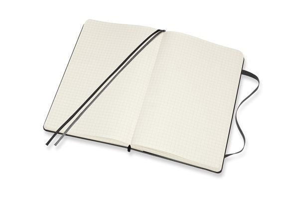 Produktbild: Moleskine Notizbuch Large/A5, Kariert, Erweiterte Seitenanzahl, Schwarz