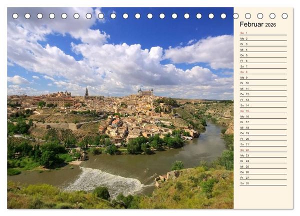 Produktbild: Burgen in Spanien (Tischkalender 2026 DIN A5 quer), CALVENDO Monatskalender