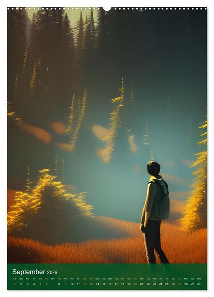 Produktbild: Epic Wanderings (High Quality Premium Wall Calendar 2026 DIN A2 portrait),CALVENDO 12 Month Wall Calendar
