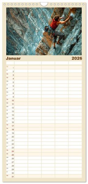 Produktbild: Familienplaner 2026 - Vertikale Freiheit mit 5 Spalten (Wandkalender, 21 x 45 cm) CALVENDO