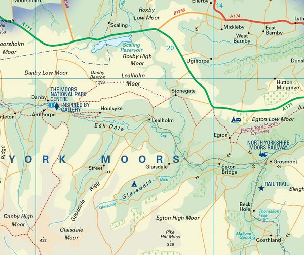 Produktbild: North York Moors National Park Pocket Map