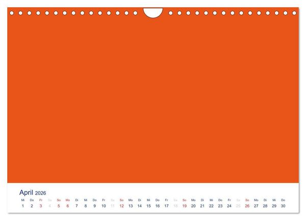 Produktbild: Farbiger Bastelkalender (Wandkalender 2026 DIN A4 quer), CALVENDO Monatskalender