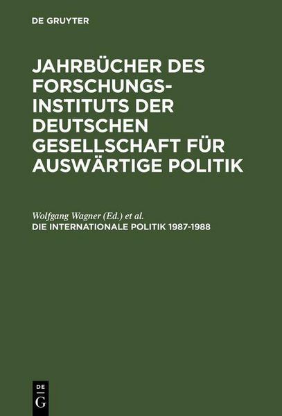Produktbild: Die Internationale Politik 1987-1988