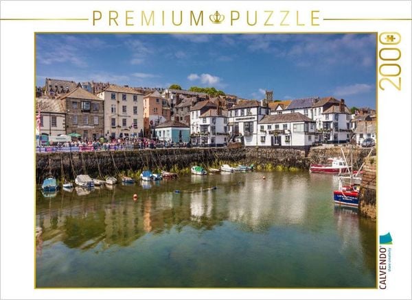 CALVENDO Puzzle Alter Hafen von Falmouth, Cornwall, England | 2000 Teile Lege-Größe 90 × 67 cm Foto-Puzzle für glückliche Stunden