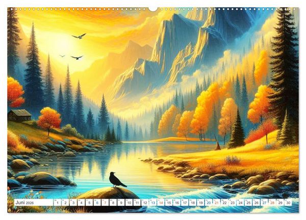 Produktbild: Futurplaneten (Wandkalender 2026 DIN A2 quer), CALVENDO Monatskalender