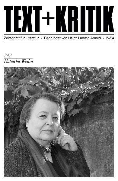 Produktbild: TEXT + KRITIK 242 - Natascha Wodin