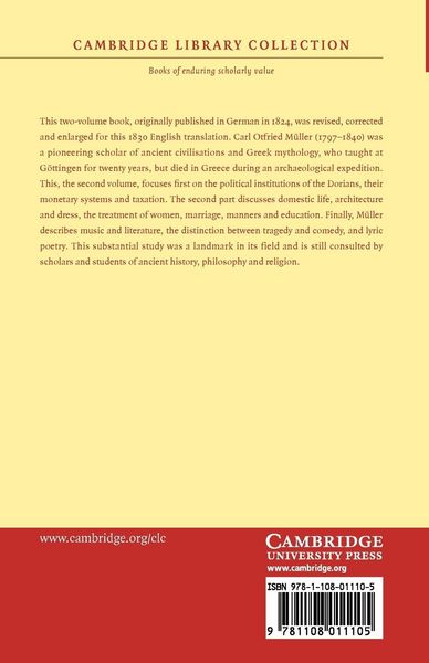 Produktbild: History and Antiquities of the Doric Race