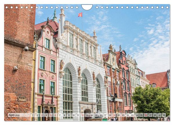 Produktbild: Polnische Dreistadt - Danzig, Gdingen und Seebad Sopot (Wandkalender 2026 DIN A4 quer), CALVENDO Monatskalender