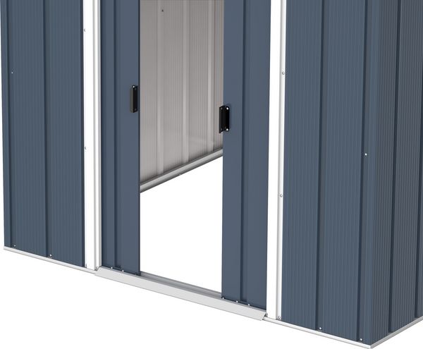 Produktbild: Metall Ger&auml;tehaus 202x174 Gartenhaus Schiebet&uuml;ren