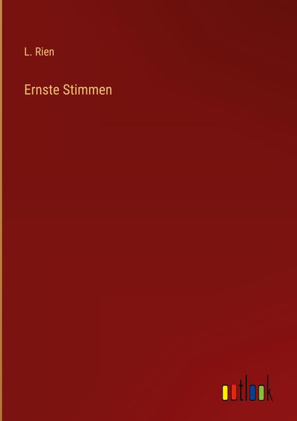 Produktbild: Ernste Stimmen