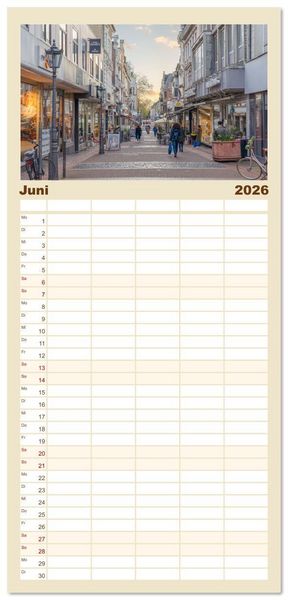 Produktbild: Familienplaner 2026 - Neuss Impressionen mit 5 Spalten (Wandkalender, 21 x 45 cm) CALVENDO