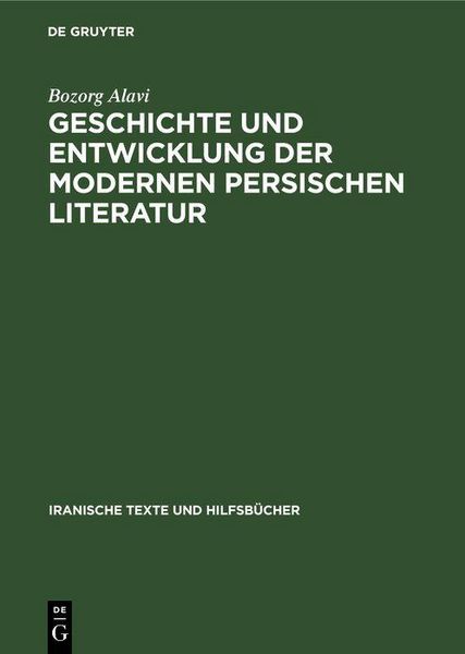 Produktbild: Geschichte und Entwicklung der modernen persischen Literatur