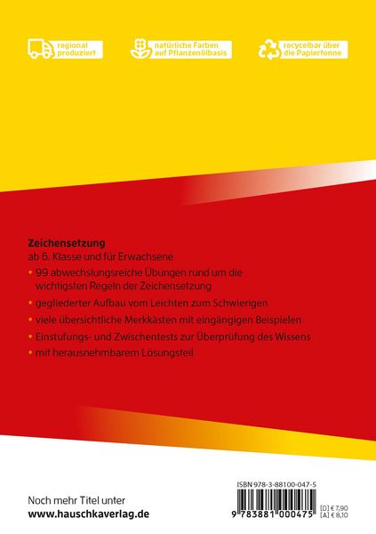 Produktbild: Zeichensetzung ab 6. Klasse und f&uuml;r Erwachsene