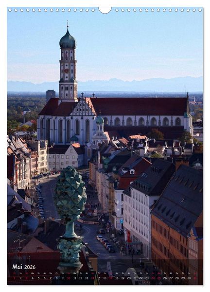 Produktbild: Schwabenmetropole Augsburg (Wandkalender 2026 DIN A3 hoch), CALVENDO Monatskalender
