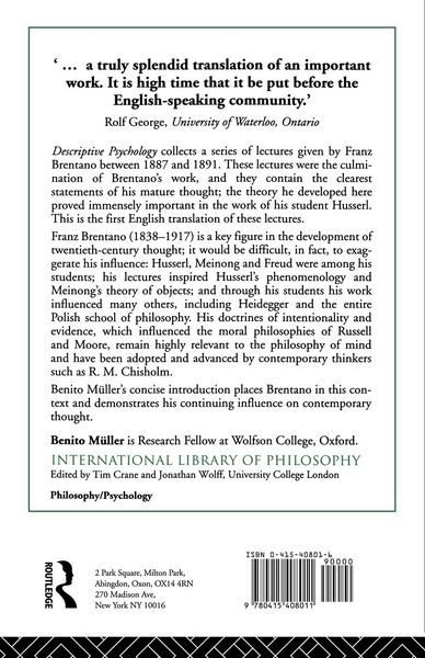Produktbild: Descriptive Psychology