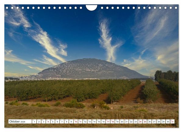 Produktbild: Biblische Orte in Israel mit Bibelstellen (Wandkalender 2026 DIN A4 quer), CALVENDO Monatskalender
