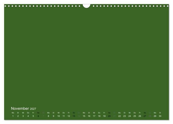 Produktbild: Bastelkalender - dunkel Gr&uuml;n (Wandkalender 2027 DIN A3 quer), CALVENDO Monatskalender