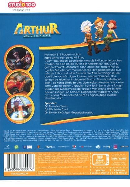 Produktbild: Arthur und die Minimoys DVD 2