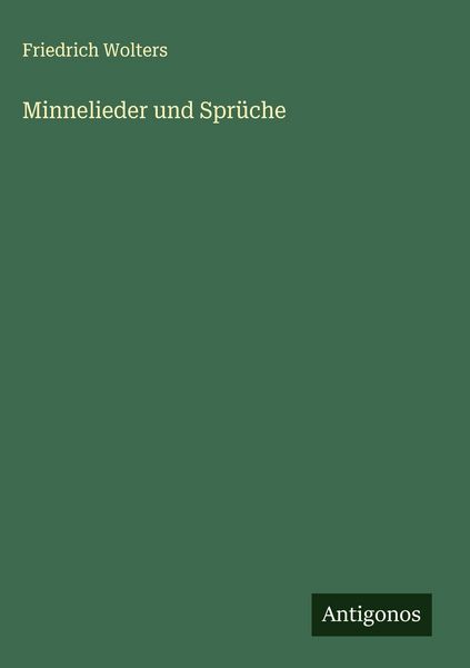 Produktbild: Minnelieder und Spr&uuml;che