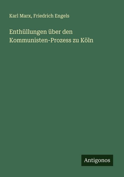 Produktbild: Enth&uuml;llungen &uuml;ber den Kommunisten-Prozess zu K&ouml;ln