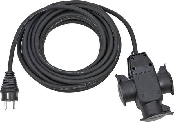 Produktbild: Brennenstuhl 1167810301 Strom Verl&auml;ngerungskabel Schwarz 10.00 m H07RN-F 3G 1,5 mm&sup2;