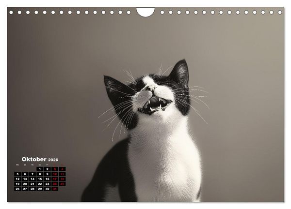 Produktbild: Auch Katzen lachen gern (Wandkalender 2026 DIN A4 quer), CALVENDO Monatskalender