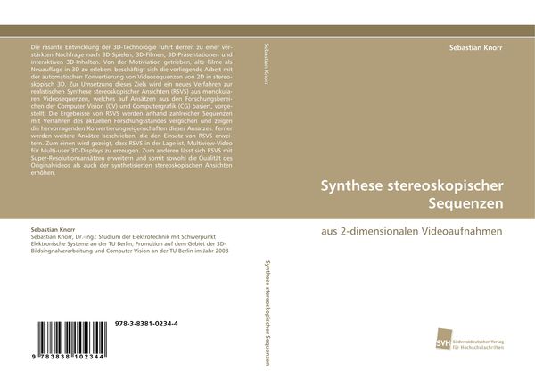Produktbild: Synthese stereoskopischer Sequenzen