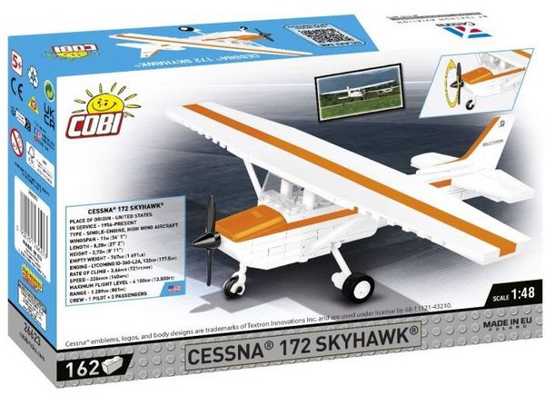 Produktbild: COBI 26623 - Cessna 172 Skyhawk, Ma&szlig;stab 1:48, Klemmbausteine, 162 Teile