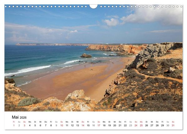 Produktbild: Algarve von Sagres bis Tavira (Wandkalender 2026 DIN A3 quer), CALVENDO Monatskalender