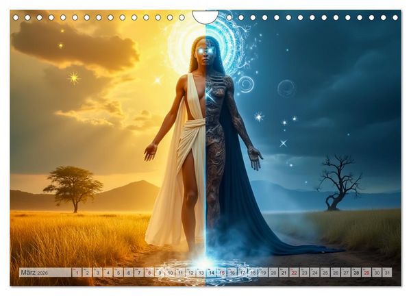 Produktbild: Afrikanische Mythologie - G&ouml;tter, Helden und Monster (Wandkalender 2026 DIN A4 quer), CALVENDO Monatskalender