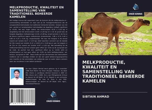Produktbild: Melkproductie, Kwaliteit En Samenstelling Van Traditioneel Beheerde Kamelen