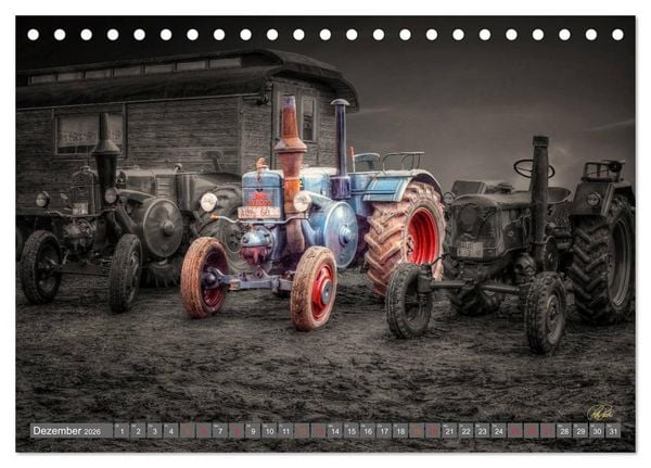 Produktbild: Traktoren - Oldtimer (Tischkalender 2026 DIN A5 quer), CALVENDO Monatskalender